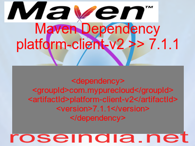 Maven dependency of platform-client-v2 version 7.1.1