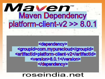 Maven dependency of platform-client-v2 version 8.0.1