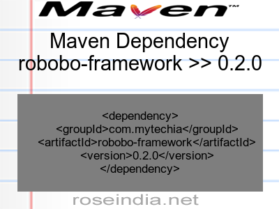 Maven dependency of robobo-framework version 0.2.0