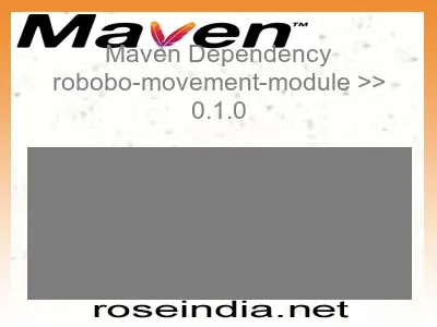 Maven dependency of robobo-movement-module version 0.1.0