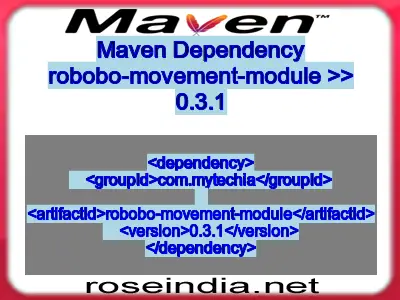 Maven dependency of robobo-movement-module version 0.3.1