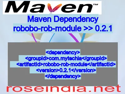 Maven dependency of robobo-rob-module version 0.2.1
