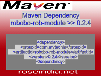 Maven dependency of robobo-rob-module version 0.2.4