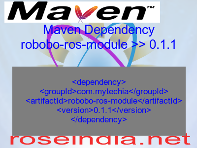 Maven dependency of robobo-ros-module version 0.1.1