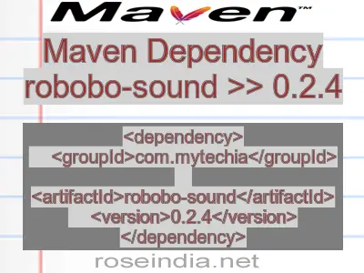 Maven dependency of robobo-sound version 0.2.4