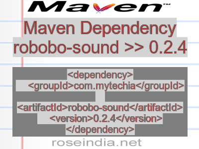 Maven dependency of robobo-sound version 0.2.4