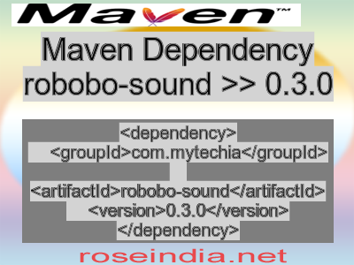 Maven dependency of robobo-sound version 0.3.0