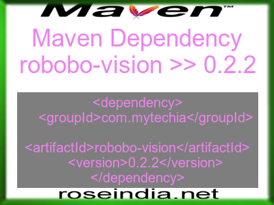 Maven dependency of robobo-vision version 0.2.2