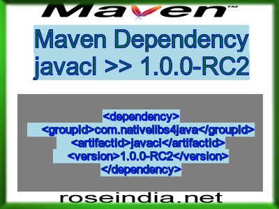 Maven dependency of javacl version 1.0.0-RC2