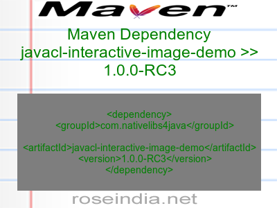 Maven dependency of javacl-interactive-image-demo version 1.0.0-RC3