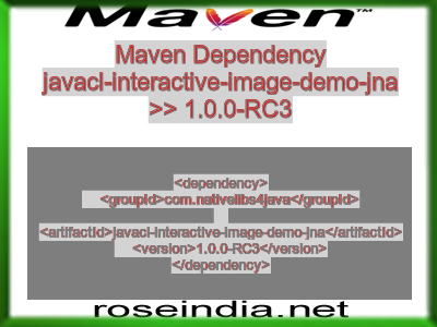 Maven dependency of javacl-interactive-image-demo-jna version 1.0.0-RC3