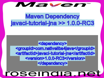 Maven dependency of javacl-tutorial-jna version 1.0.0-RC3