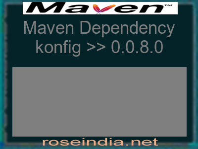 Maven dependency of konfig version 0.0.8.0