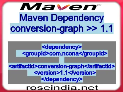 Maven dependency of conversion-graph version 1.1