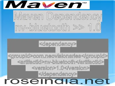 Maven dependency of nv-bluetooth version 1.0