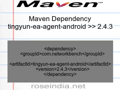 Maven dependency of tingyun-ea-agent-android version 2.4.3