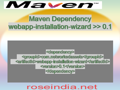 Maven dependency of webapp-installation-wizard version 0.1
