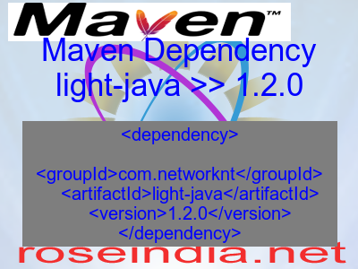 Maven dependency of light-java version 1.2.0