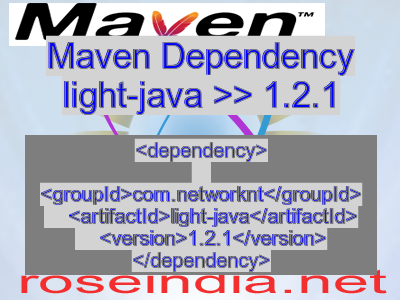 Maven dependency of light-java version 1.2.1
