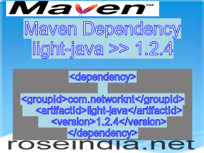 Maven dependency of light-java version 1.2.4