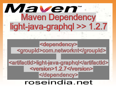 Maven dependency of light-java-graphql version 1.2.7