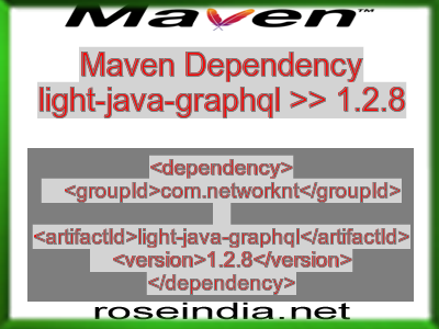 Maven dependency of light-java-graphql version 1.2.8