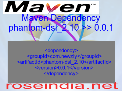 Maven dependency of phantom-dsl_2.10 version 0.0.1