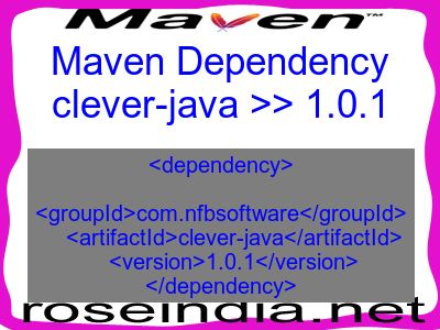 Maven dependency of clever-java version 1.0.1
