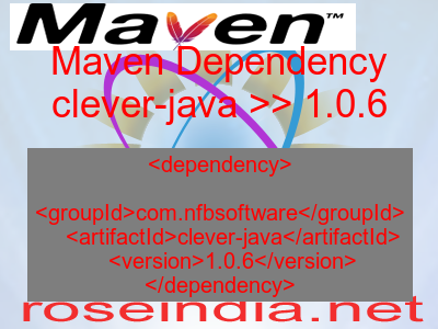 Maven dependency of clever-java version 1.0.6