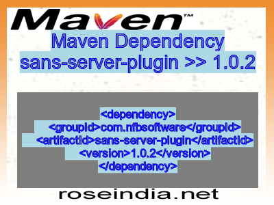 Maven dependency of sans-server-plugin version 1.0.2