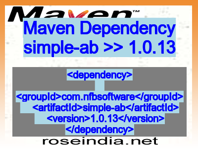 Maven dependency of simple-ab version 1.0.13