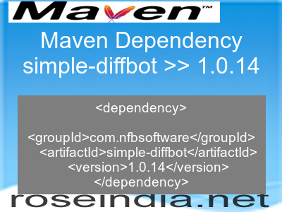 Maven dependency of simple-diffbot version 1.0.14