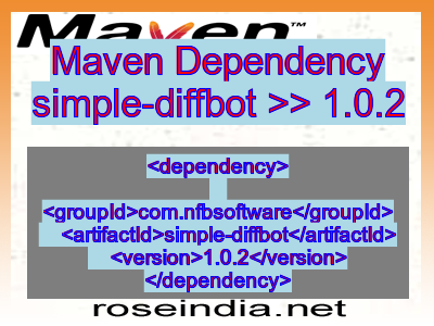 Maven dependency of simple-diffbot version 1.0.2