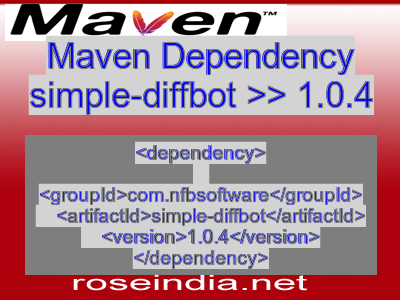 Maven dependency of simple-diffbot version 1.0.4