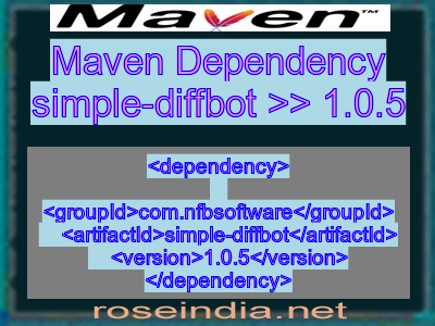 Maven dependency of simple-diffbot version 1.0.5
