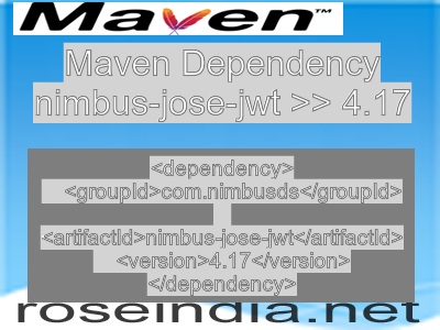 Maven dependency of nimbus-jose-jwt version 4.17