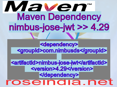 Maven dependency of nimbus-jose-jwt version 4.29