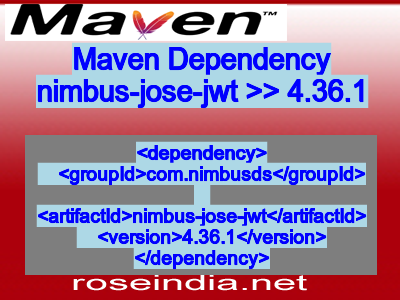 Maven dependency of nimbus-jose-jwt version 4.36.1