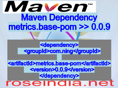 Maven dependency of metrics.base-pom version 0.0.9