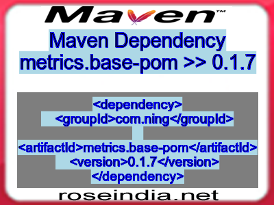 Maven dependency of metrics.base-pom version 0.1.7
