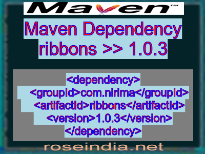 Maven dependency of ribbons version 1.0.3