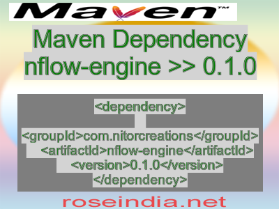Maven dependency of nflow-engine version 0.1.0