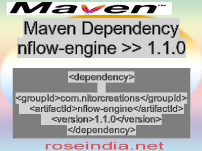 Maven dependency of nflow-engine version 1.1.0