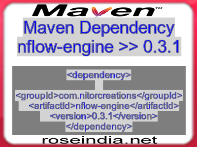Maven dependency of nflow-engine version 0.3.1