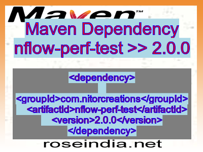 Maven dependency of nflow-perf-test version 2.0.0