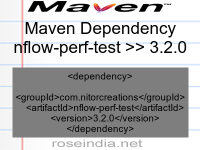 Maven dependency of nflow-perf-test version 3.2.0