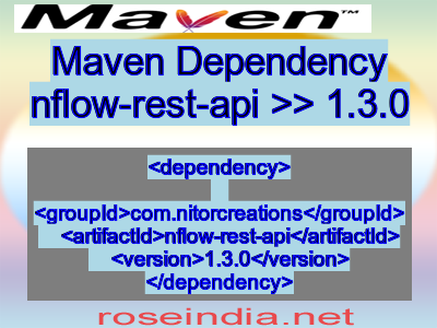 Maven dependency of nflow-rest-api version 1.3.0