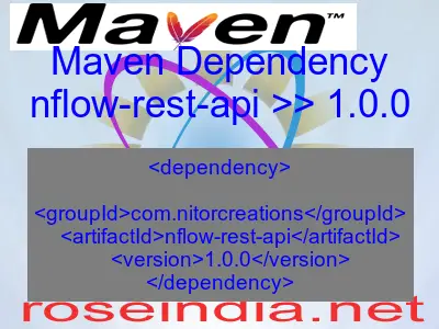 Maven dependency of nflow-rest-api version 1.0.0