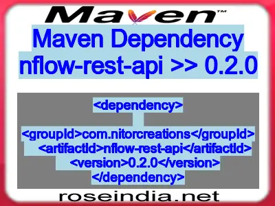 Maven dependency of nflow-rest-api version 0.2.0