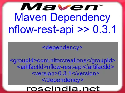 Maven dependency of nflow-rest-api version 0.3.1